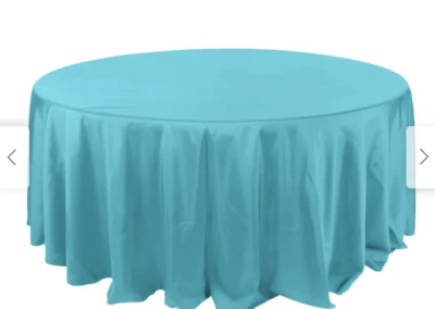 Turquoise table linens